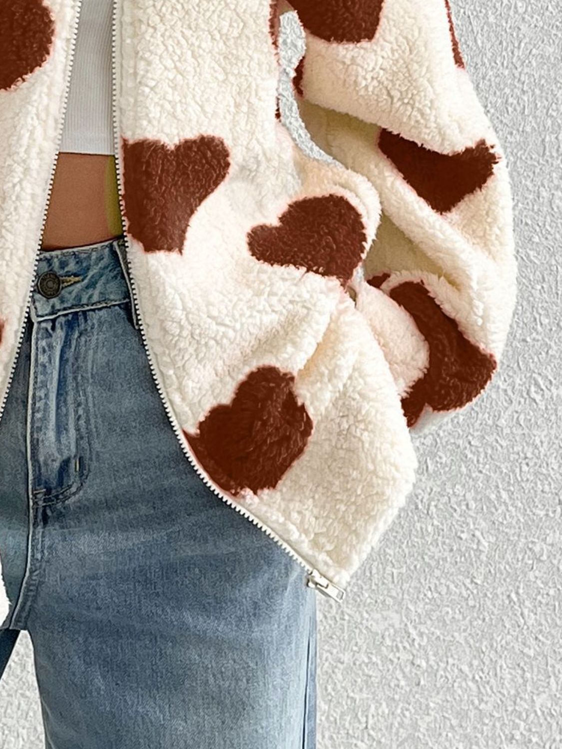 Be Still My Heart Furry Jacket