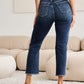 RFM Dylan Tummy Control Distressed High Waist Crop Jeans