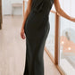 Single Shoulder Sleeveless Maxi Dress