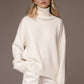 Basic Turtleneck Dropped Shoulder Sweater