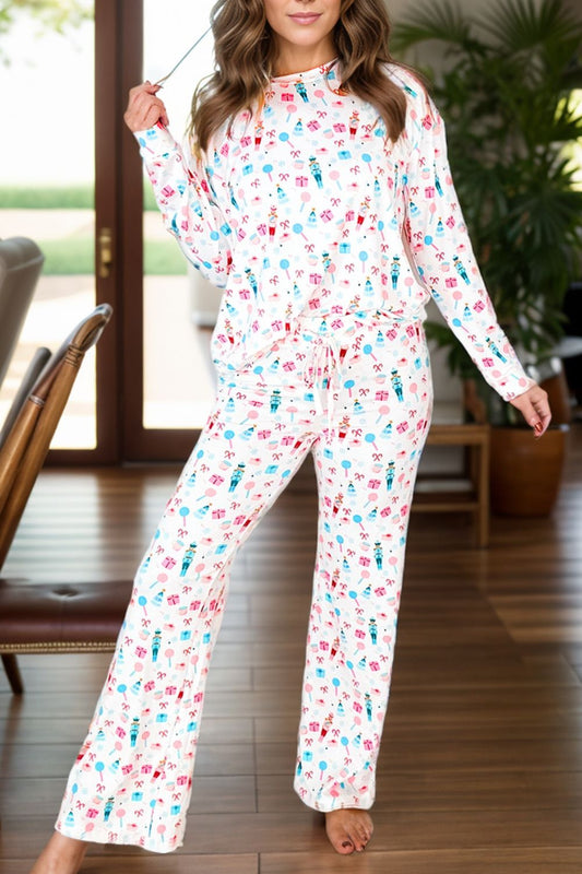 Nutcracker Long Sleeve Top and Pants Pajama Set