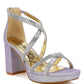 Infatuated Rhinestones Embellished Strappy Sandals