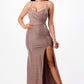 Sparkling Side Gather Maxi Dress