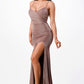 Sparkling Side Gather Maxi Dress