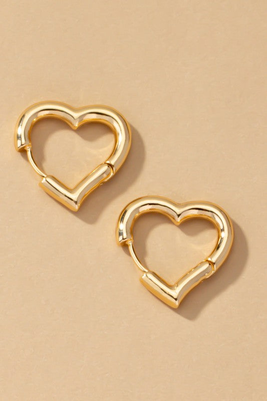 Heart Shape Hoop Earrings