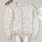 Confetti Button Up Long Sleeve Cardigan