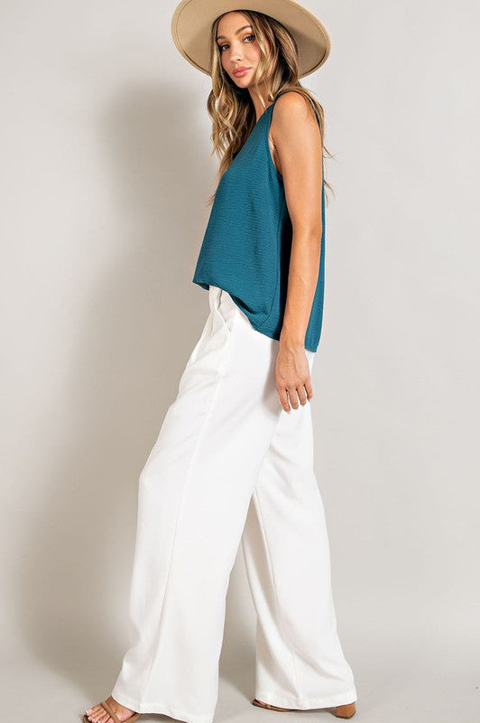 Relaxed Straight Leg Pants