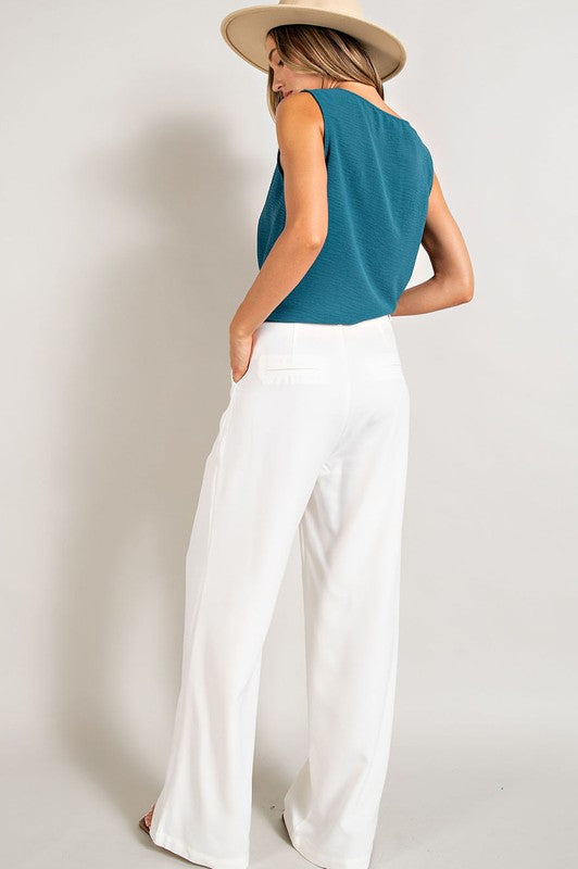 Relaxed Straight Leg Pants