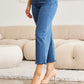 RFM Chloe Tummy Control High Waist Crop Jeans in Blue Slate