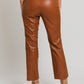 Straight Faux Leather Pants