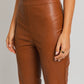 Straight Faux Leather Pants