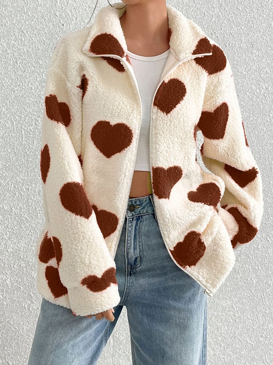 Be Still My Heart Furry Jacket