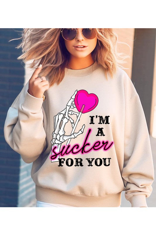 I’m A Sucker For You Crewneck Sweatshirt