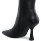 Farnak Pleather Pointed Toe Ankle Boots