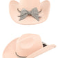 Rhinestone Ribbon Cowboy Hat