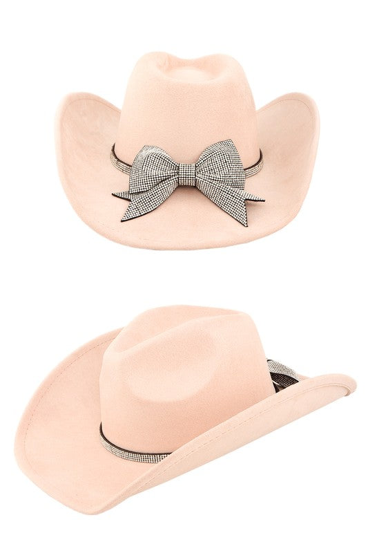 Rhinestone Ribbon Cowboy Hat