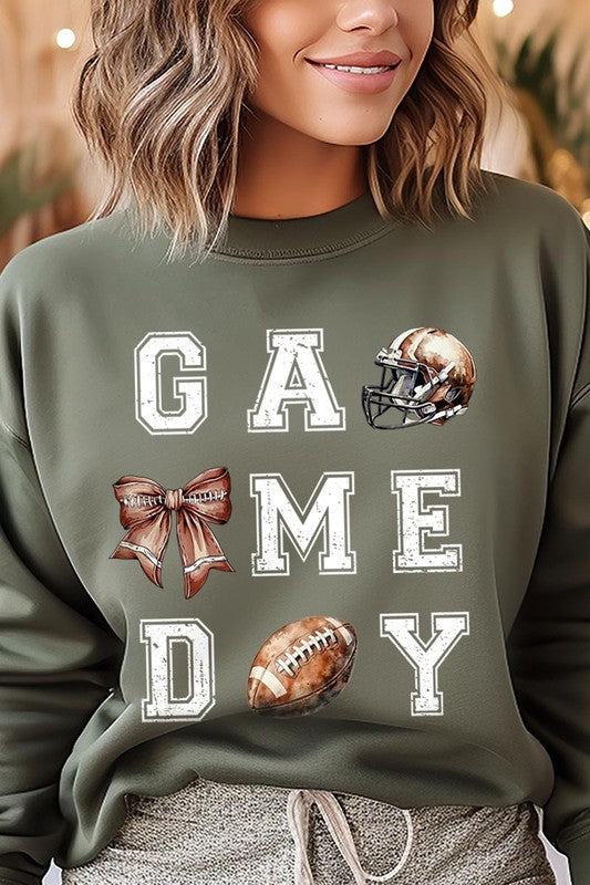 Game Day Football Graphic Fleece Sweatshirts