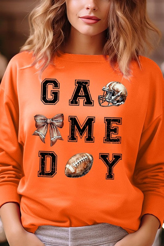 Game Day Football Graphic Fleece Sweatshirts