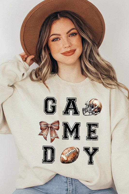 Game Day Football Graphic Fleece Sweatshirts