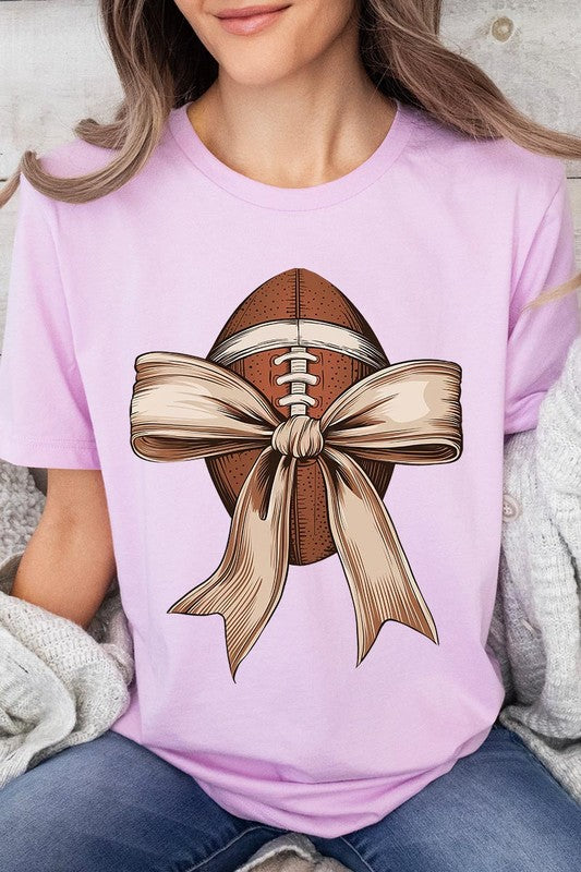 Football Bow Graphic Tee