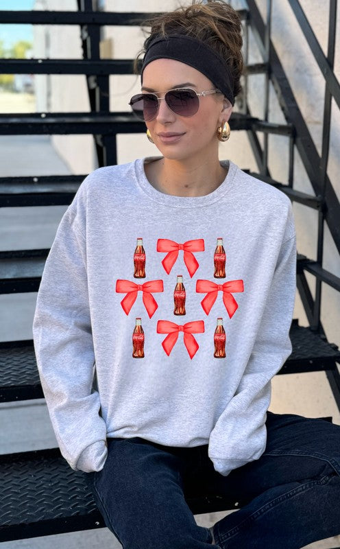 Coquette Soda Graphic Crew Sweatshirt