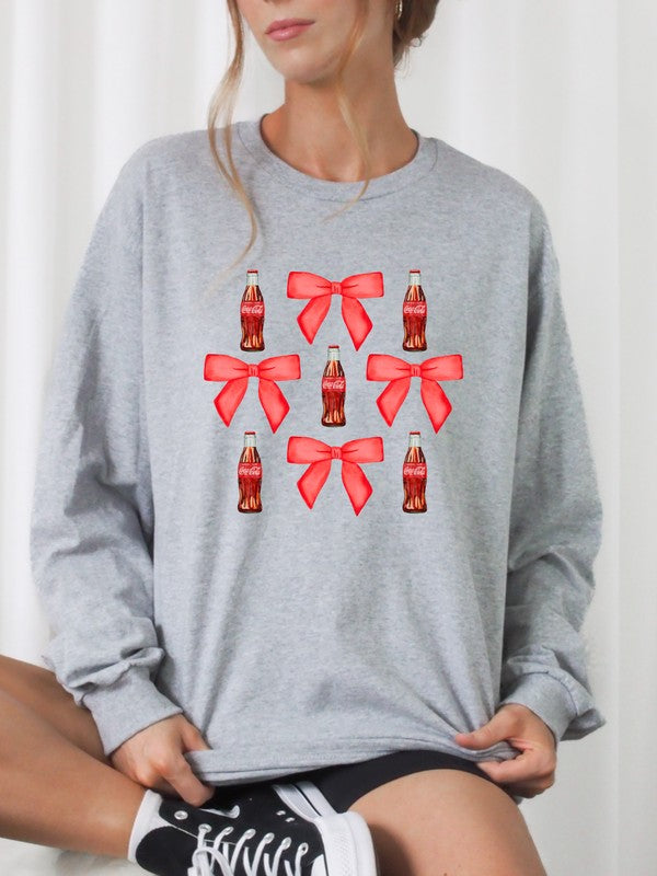 Coquette Soda Graphic Crew Sweatshirt