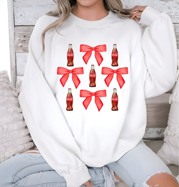 Coquette Soda Graphic Crew Sweatshirt