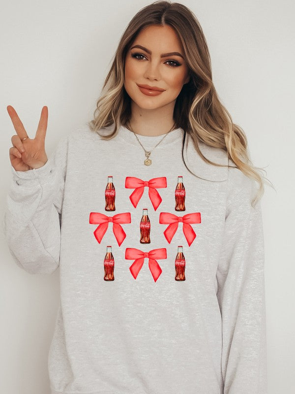 Coquette Soda Graphic Crew Sweatshirt