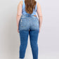 Button Fly Distressed Jeans with Pockets Plus Size