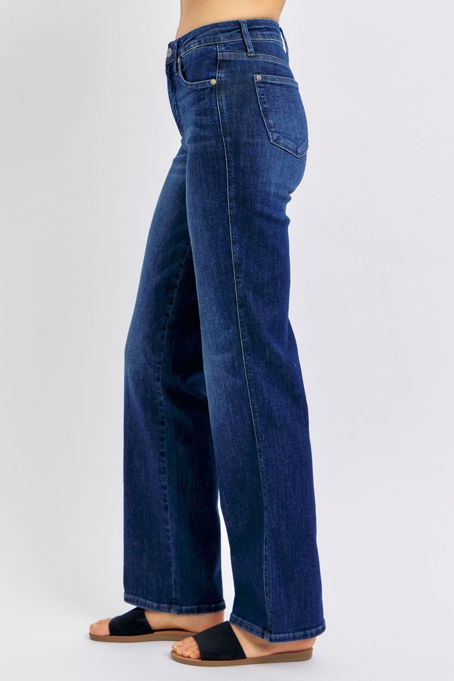 Judy Blue Tummy Control Straight Jeans Plus Size