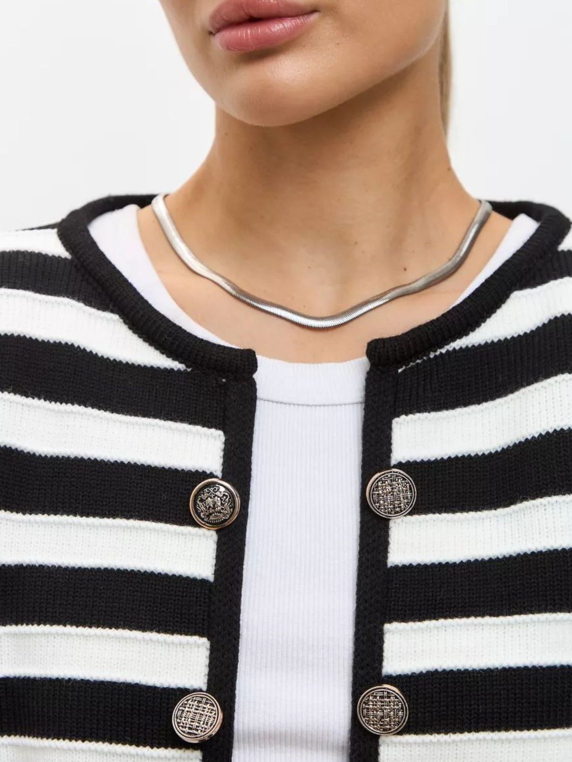 Effortless Striped Cardigan