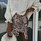 Frilled Sleeve Sweater