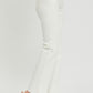 RISEN High Rise Tummy Control Straight Leg Jeans in Cream