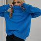 Basic Turtleneck Dropped Shoulder Sweater