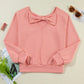 Bow Cutout Sweatshirt