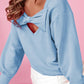 Bow Cutout Sweatshirt