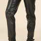 Vegan Leather Straight Leg Pants