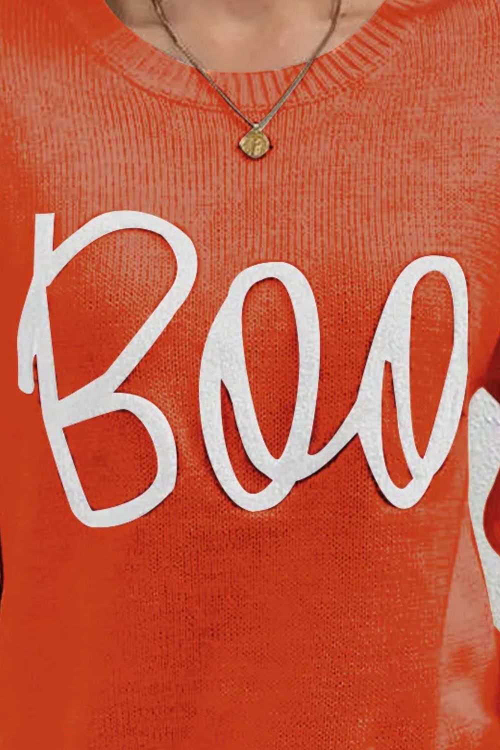 Script ‘BOO’ Halloween Sweater