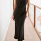 Single Shoulder Sleeveless Maxi Dress