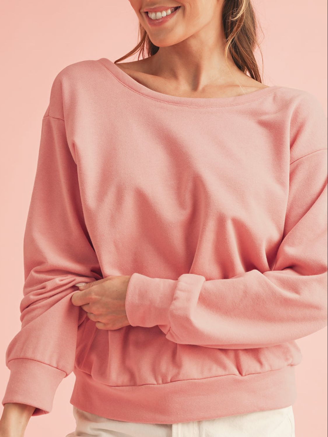 Bow Cutout Sweatshirt