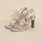 Devin Silver Rhinestone Heels