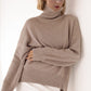 Basic Turtleneck Dropped Shoulder Sweater