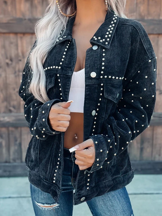 Studded Corduroy Jacket