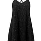 Sequin Low Back Mini Cami Dress