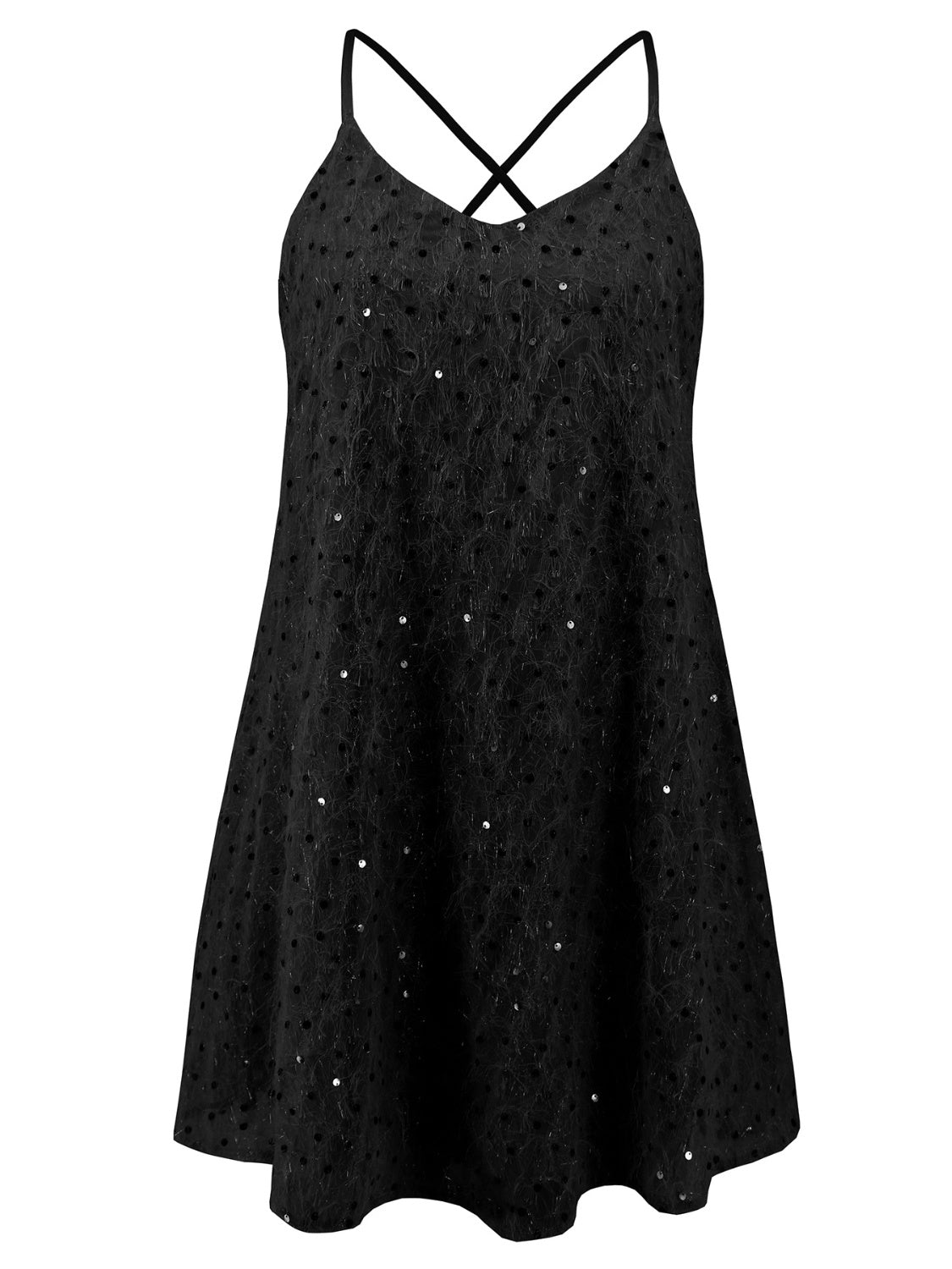 Sequin Low Back Mini Cami Dress