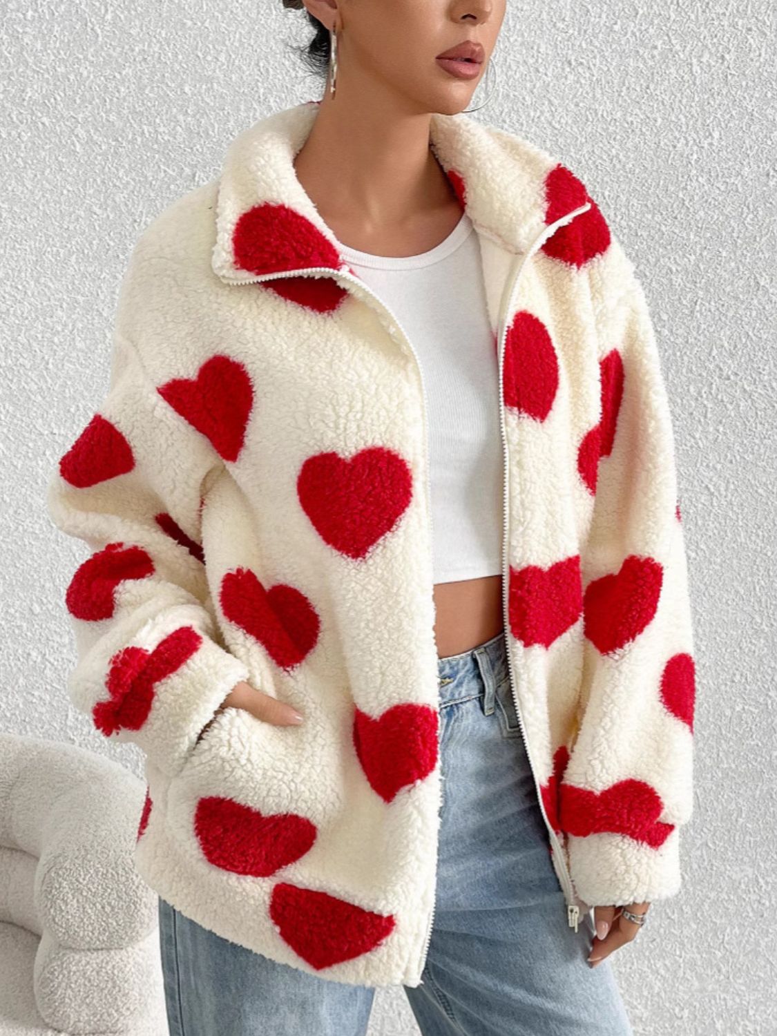 Be Still My Heart Furry Jacket