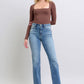 Judy Blue Vintage Wash Thermal Lined Straight Jeans