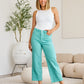 RFM Chloe Tummy Control High Waist Crop Jeans in Island Green