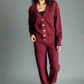 Simple Solution Knit Set in Wine