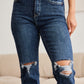 RFM Dylan Tummy Control Distressed High Waist Crop Jeans